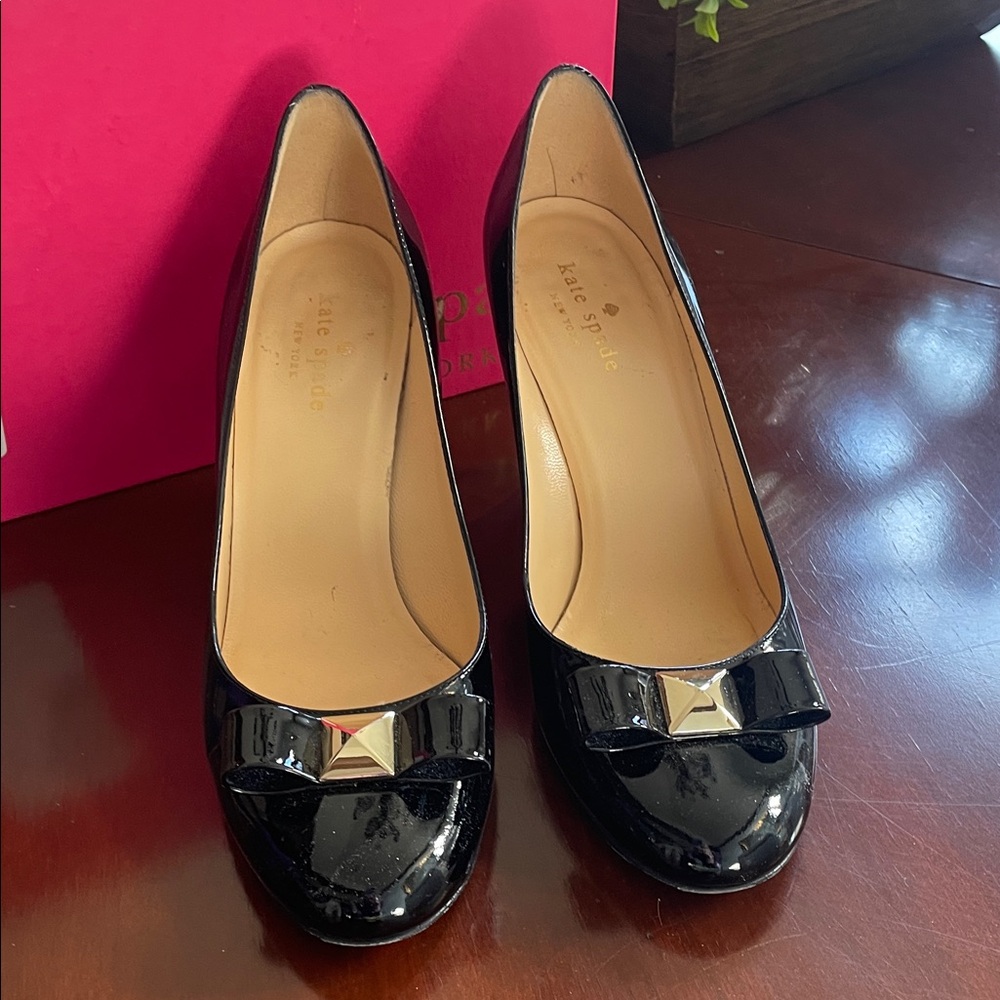 Kate Spade Black Patent Mania Dress Pump